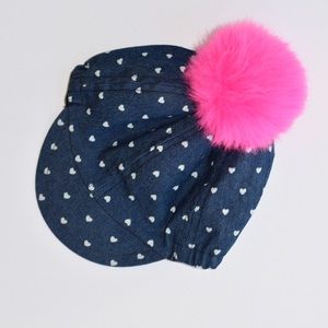 Girls Denim Polka Dot George Hat